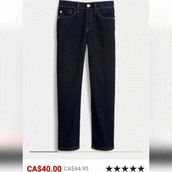 Gap Kids Regular, Straight Fit, Stretch Adjustable Waist, Jeans Size 12,… - Picture 1 of 9